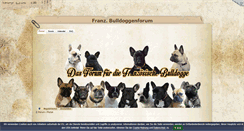 Desktop Screenshot of franzbulldoggenforum.de